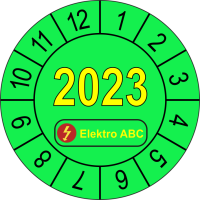 P0022 Prüfplakette Jahreszahl 2021 mit Logo 