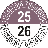 P0037 Prüfplakette Prüfung 25 nächste Prüfung 26 