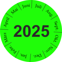 P0060 Prüfplakette Monate 2025 