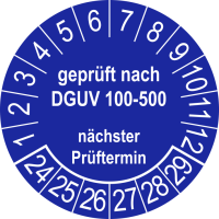 P0146 Prüfplakette Prüfung DGUV 100-500 